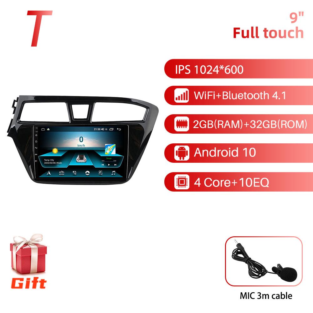 2 Din Android Car Radio Stereo for Hyundai I20 2014 - 2017 Left Hand Multimedia Player WIFI Navigation Autoradio GPS Head Unit