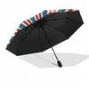1PC Stars Stripes Automatic Folding Umbrella - Compact 8-Rib Design, Durable Plastic & Iron, Lightweight for Outdoor Daily Use, Festive Gift096