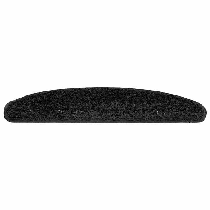 VidaXL Stair Treads 30 Pieces 65 X 21 X 4 Cm Black Semicircular Large 3365813