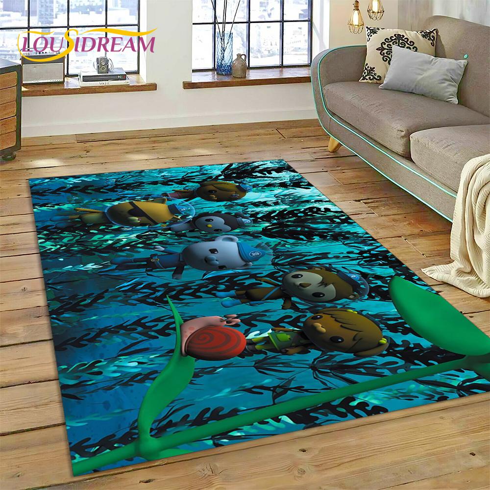 

3D Cartoon The Octonauts Barnacles Area Rug,Carpet Rug for Living Room Bedroom Sofa Doormat Decoration, Kids Non-slip Floor Mat 40x60cm