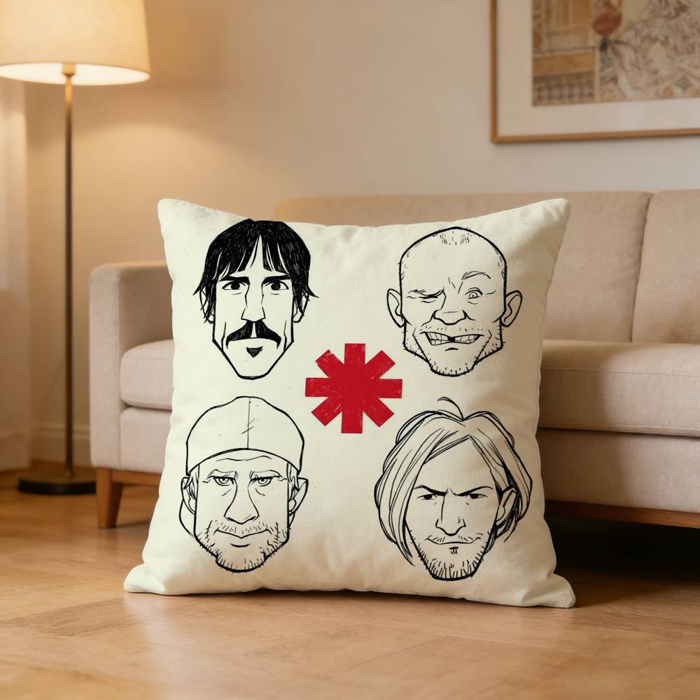 R-Red Hot Chili Peppers Band Pillow Case Cushion Cover Throw Pillow Case For Car Sofa