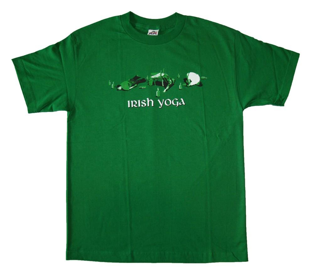 FUNNY T SHIRT - Irish Yoga - T Shirt M,L,XL,2XL Brand New !!! Very Nice