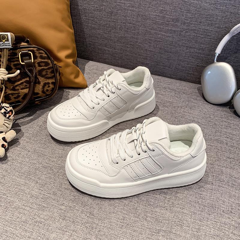 Retro classic sports German training shoes women's winter new fashionable versatile thick-soled heightening casual and comfortable board shoes