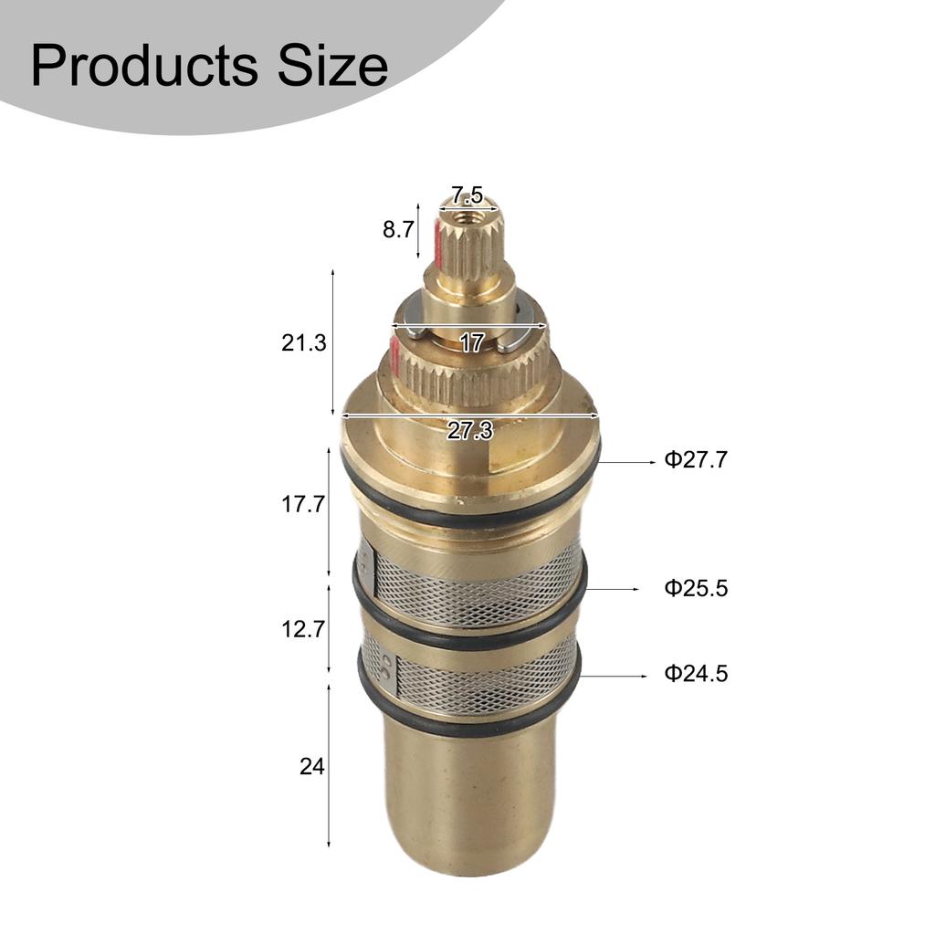 Easy Installation Brass Thermostatic Cartridge Shower Valve Repair Kit