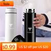 Autoaufkleber Tesla 500ml Edelstahl Intelligente Thermosflasche Temperaturanzeige Thermobecher Geschäftsgeschenk Für Tesla Model Y Mod