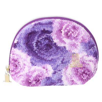 Lanvin Collectie Fluwelen Pouch 08705001 Zakdoek Dames 08705001B Paars Ongeveer. 13cm B x 9.5cm H x 5cm D