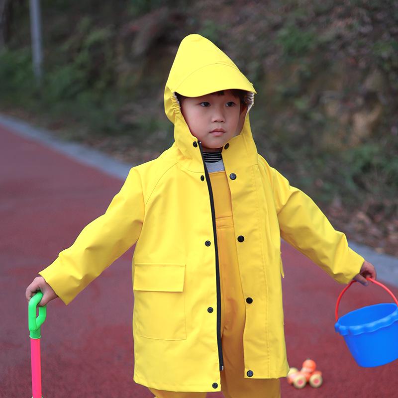 Kids' Waterproof Cape-Style Raincoat: Girls & Boys, Kindergarten Wear, Single-Wear Jacket