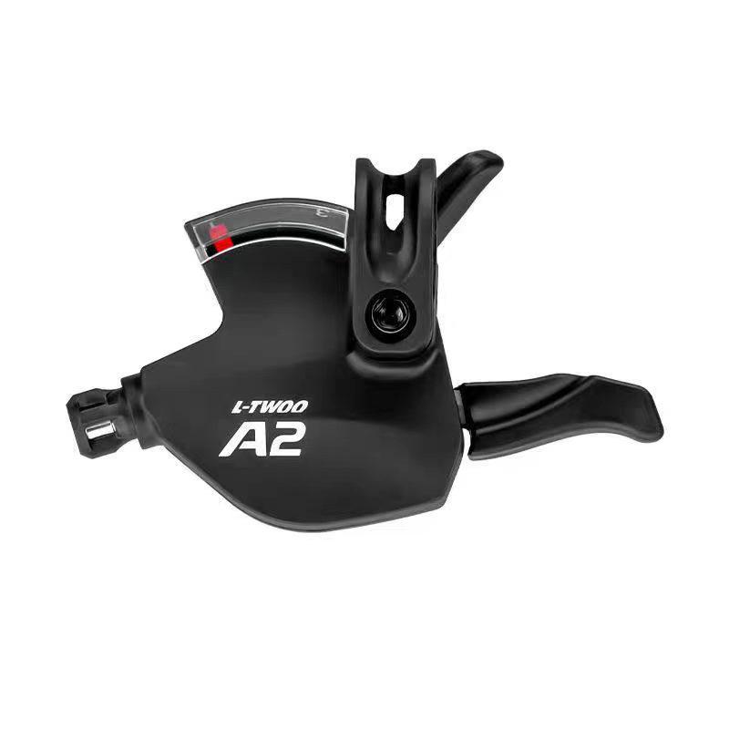 LTWOO Blueprint A2 Mountainbike: 21-Gang-Schaltwerk, 7-Gang-Drehgriffschalter, Vorder- und Hinterradschaltwerk, Kettenblatt.