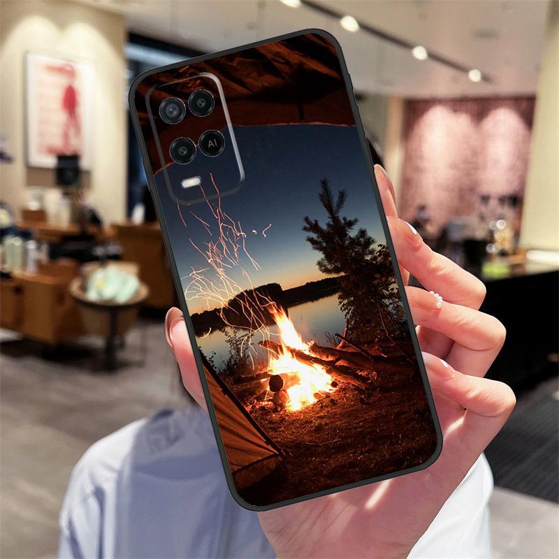 Camping Nature Mountain Case For Oppo A40 A60 A80 A18 A38 A58 A78 A98 A16 A76 A96 A15 A17 A77 A74 A94 A54 A57S Cover