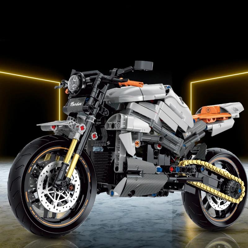 Speed Champions GP Tournament Motorcycles Model Building Blocks Classical Modern Moto Dirt Bike Racing Sets Kids Toys Gifts