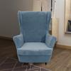 Capas para cadeiras Wingback, capas grossas de veludo coral para cadeiras Wingback, capa para sofá Wingback, capa para poltrona, protetor de móveis para sala de estar, mantenha-se aquecido