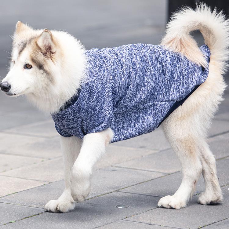 Orta ve büyük köpek sonbahar ve kış yün kazak sıcak yan sürü Satsuma Dou evcil köpek köpek kedi giyim malzemeleri golden retriever