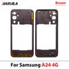Top For Samsung A06 5G A16 5G A24 4G Housing Middle Frame Middle Frame Bezel Plate Replacement Parts With Side Key