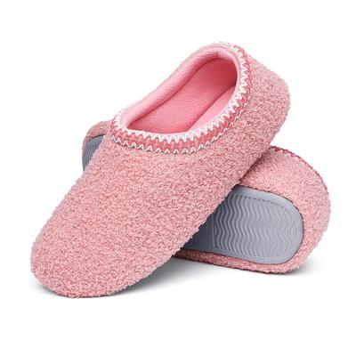 Shevaleus Damen Fuzzy Faltpantoffeln Herbst und Winter Lockiges Fell Memory-Schaum Loafer Pantoffeln mit Polar-Fleece Warme Hausschuhe