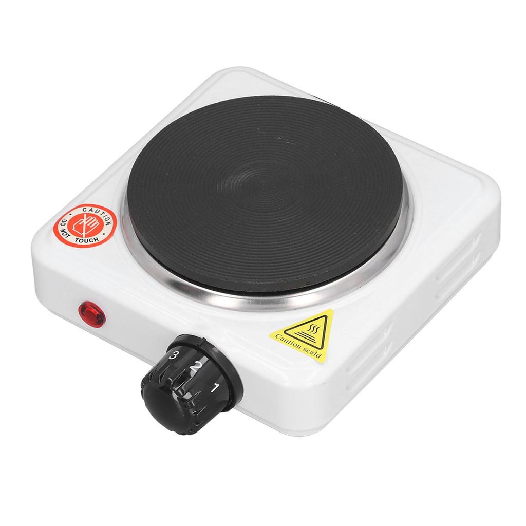 Mini Electric Stove 500W Multifunctional Adjustable Temperature Small Hot Plate Kitchen Countertop Heater for Milk