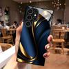 High-grade Golden Ribbon Pattern TPU Glass Phone case suitable for Samsung S26 S25 S24 S23 S22 S21 S20 and other models.