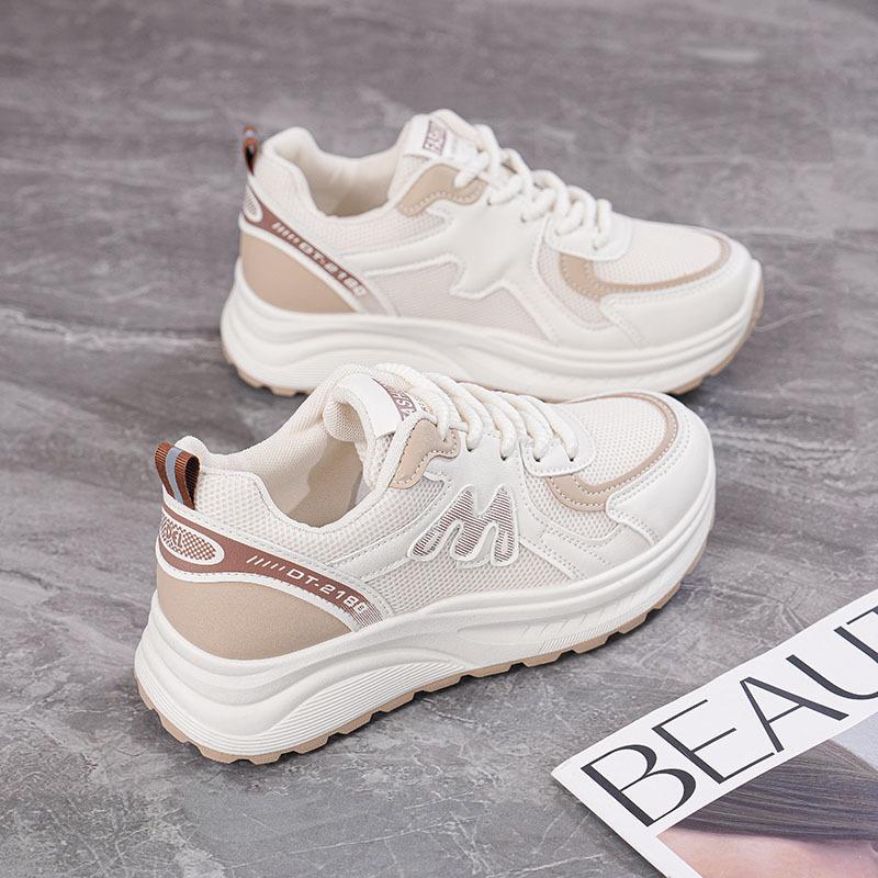 Thick-soled 22 New Spring and Summer Sports and Leisure Shoes Breathable and Heightened Lightweight Soft Baseplate Shoes