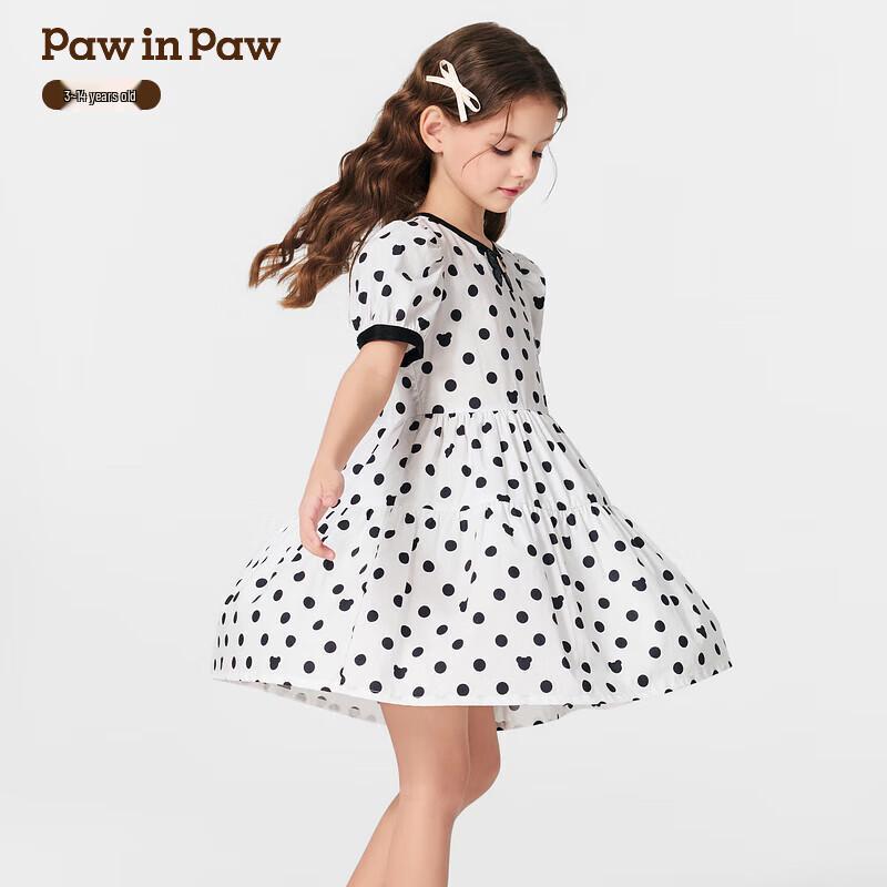 

Девочковое сладкое платье в горошек с рюшами PawinPaw 150