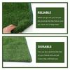 Delicate Pet Pee Mat with Realistic Grass Texture Supple Water Absorbing Pe Tpr Material for Car Room Home Use Dog Supply