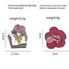 Creative Tongue-Out Mushroom Brooch – Trendy Personalized Alloy Badge