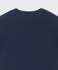 BASIC HOUSE Women'S Round Cropped Short Sleeve T-Shirt Navy Lats0202
