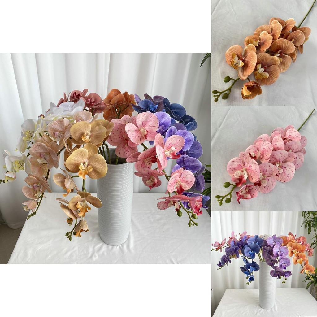 3d French Phalaenopsis Artificial Flowers For Wedding Decor Home Hotel Display
