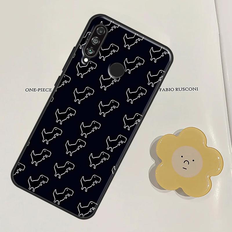 Cartoon Dinosaur For Huawei Nova Y60 Y70 Y90 Y61 Y91 3i 7i 8i 11i Nova 11 9 10 SE P20 P40 Lite P30 Pro Case
