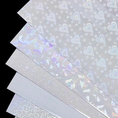 20PCS Waterproof Cold Laminating Film A4 Self-Adhesive Paper Sticker for DIY Package Card Star Love Clear Photo Laminating Film