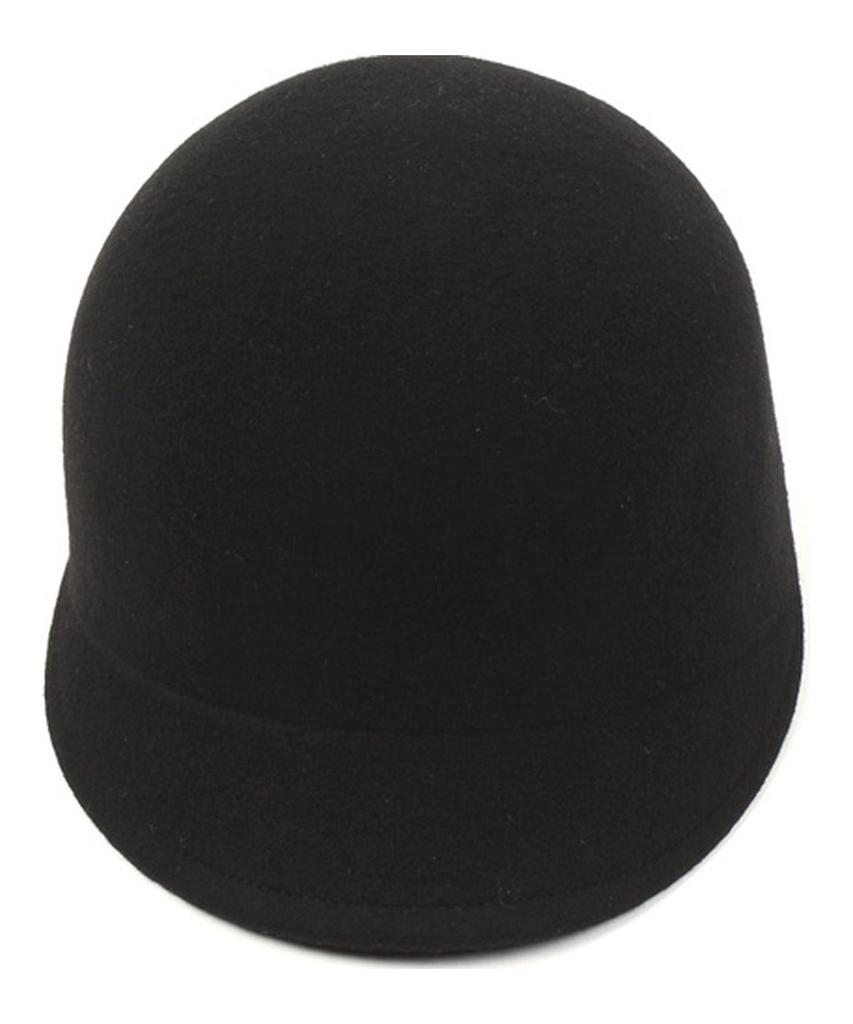 Yunibeosyeolkemiseuteuli Wool Black Round Riding Cap