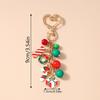 Cute Christmas Keychain Snowman Key Ring Pendants For Women Girls Handbag Decor Diy Handmade Jewelry Gift