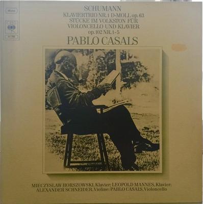 Disc LP SCHUMANN PABLO CASALS Trio pentru pian nr.1 re minor Op.63 Stu 61766 CBS 1976 Germania Clasic Folosit