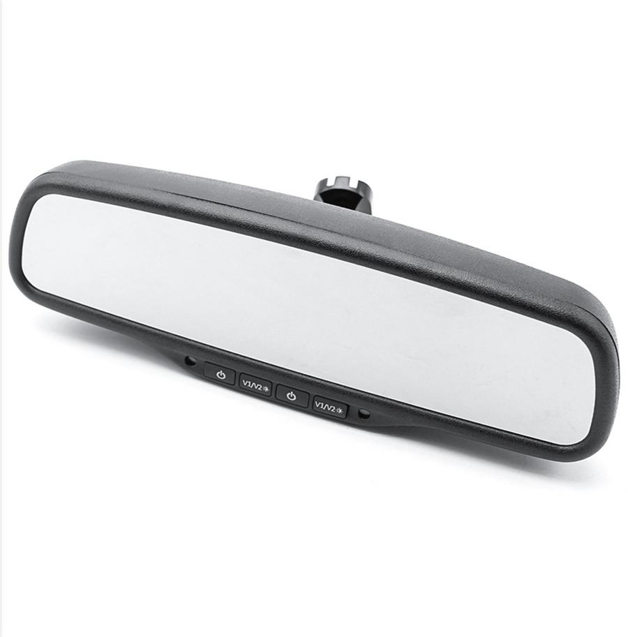 4.3 inch TFT LCD Dual Screen Car SUV Rearview Mirror Monitor 4CH HD with Bracket