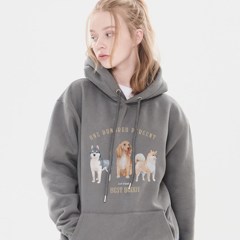 One Hundred Percent For Woman Ohp X Goodd Buddy Fleece Hoodie Black/M