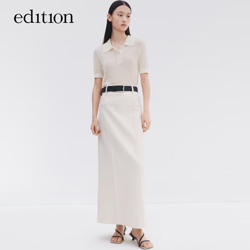 Edition Women's Hollow Knit Polo Top