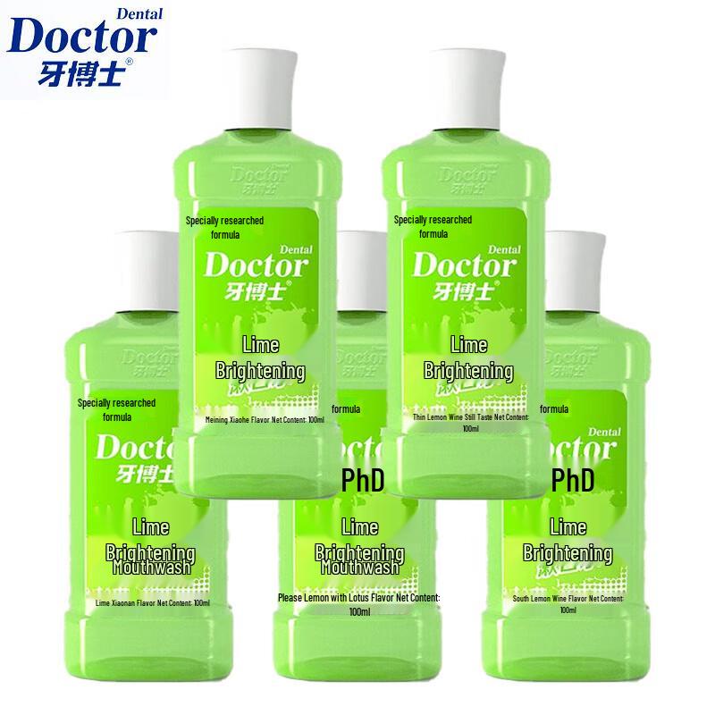 

Dr. Tooth Mouthwash 5-Pack (100ml Each)