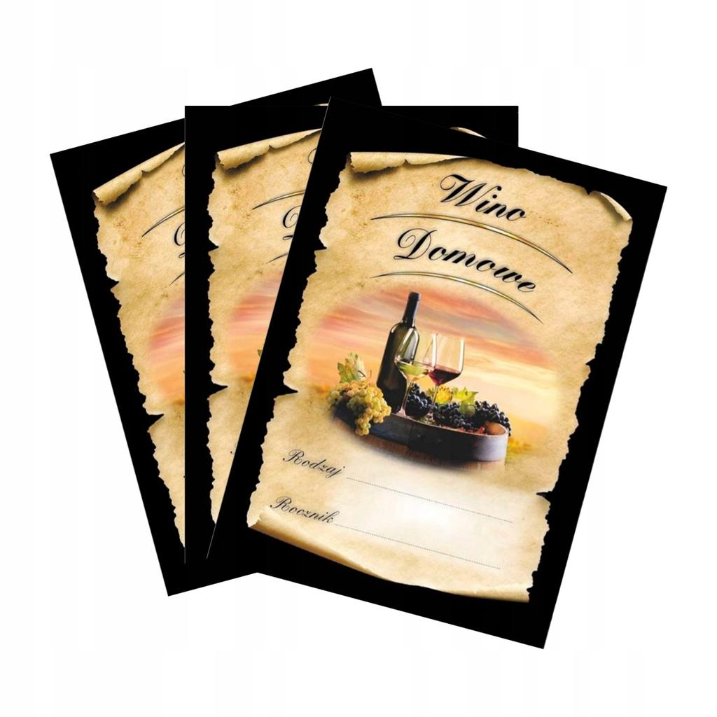 LABEL STICKER HOME WINE TYPE YEAR 10pcs WINE NEW