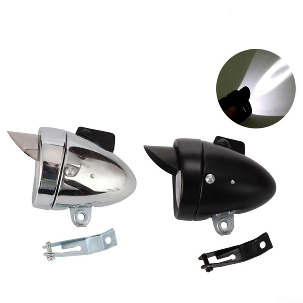 Cyklistické světlomety Klasická přední Retro kovová skořepina