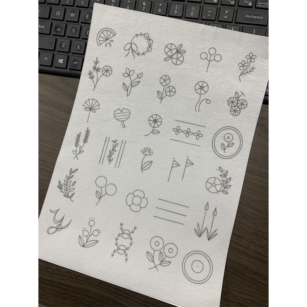 

2 листа Ручная вышивка Стежок Вышивка Бумага DIY Ручное шитье Стабилизаторы Новички D-1PC