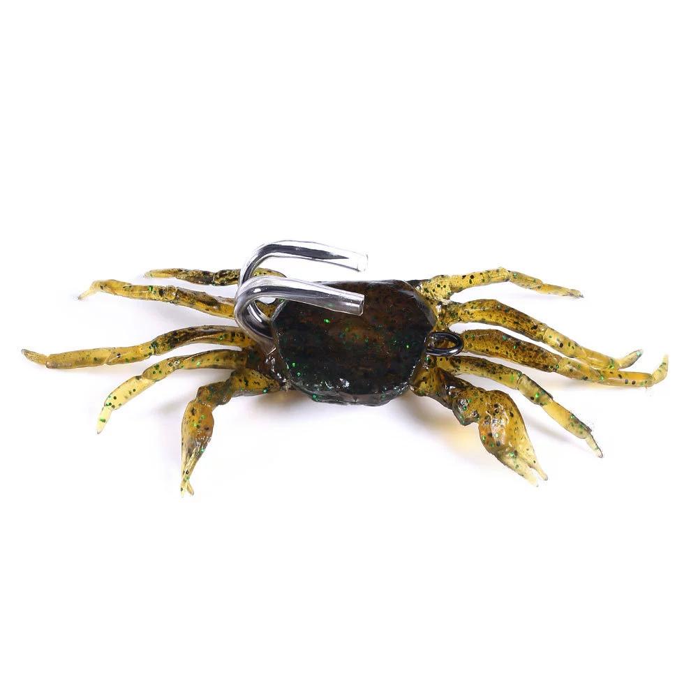 Lua Soft Bait Имитация краба 10 см Бионическая поддельная приманка Lua Soft Bait чёрный
