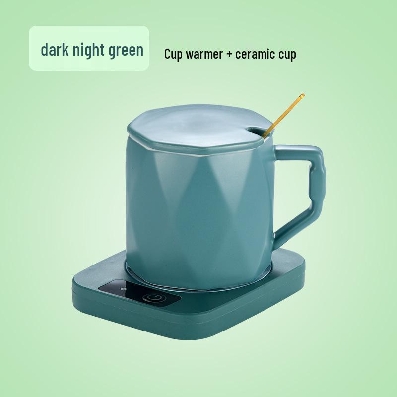 Multifunctional 55°C Constant Temperature Cup Warmer Pad for Home and Dorm Use.