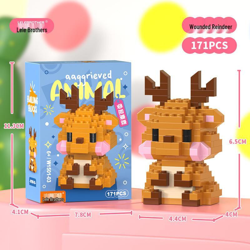 

Совместимые с Lego Микрочастицы Животные Строительные блоки - Образовательная Серия Мультфильмов для Мальчиков