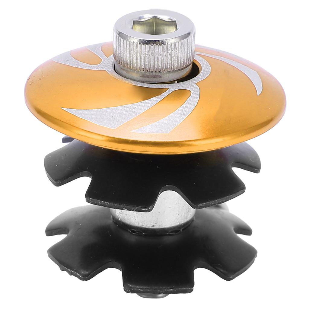 Horní víčko hlavového složení kola Hliníková slitina Hvězdicová matice Víčko představce Představec Vidlice MTB Silniční kolo PříslušenstvíZlatá