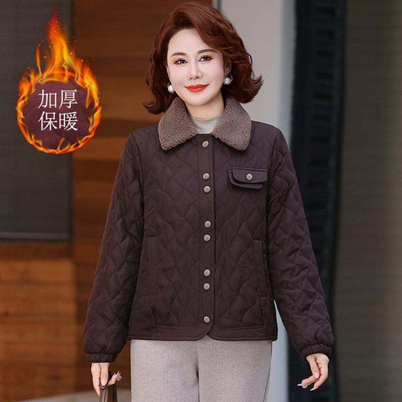 

Autumn and winter thin cotton-padded jacket new thickened warm jacket cotton-padded jacket casual 5XL [Recommended 150-80 kg]