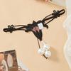 "Large Sexy Thong with Pearl Massage, Open Crotch, Easy Removal - European & American Style"