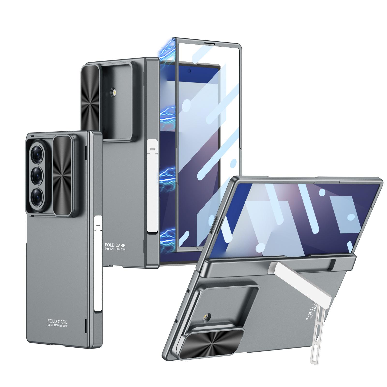 

Чехол для мобильного телефона Samsung Z Fold7, складной экран, деловая боковая сумка, подставка, сдвижное окно, магнитная застежка, защитная крышка SM-Fold7