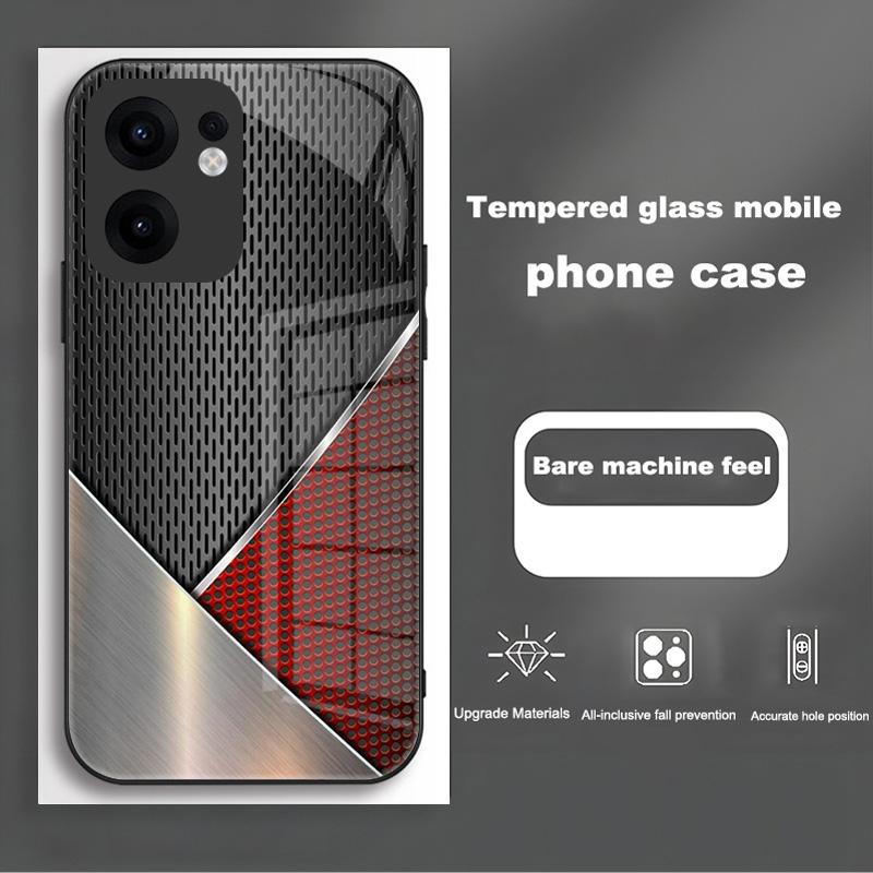 For Oppo Reno 13 12 Pro Case Cover Tempered Glass Phone Case Hard Fundas Coque For Oppo Reno13 Reno12 F Pro Protective Shell