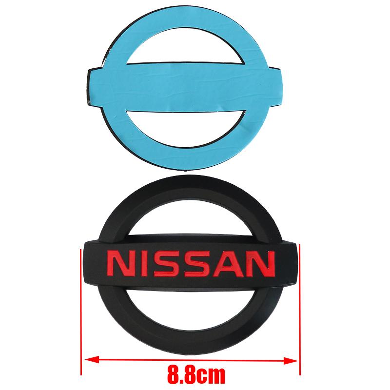 1ks 3D Nissan ABS 5cm 8,8cm 10cm 10,5cm 11,8cm 12,8cm 16cm Auto Přední Zadní logo Přední mřížka Kufr auta Znak nálepka Příslušenství