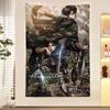 Vintage Anime AAttack On Titan Printed Large Wall Tapestry Indian Buddha Wall Decoration Witchcraft Bohemian Hippie Wall Art