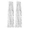 ZERONOWA Basketball Hoop Net, Nylon, Replacement, 12 Rings, Set of 2 (White)