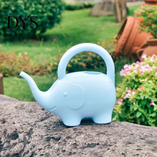 Water Pot Can Anti-slid Handle Cute Plastic Creative Watering Elephant Shape for Garden Bottle